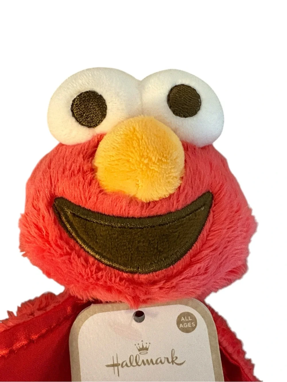 Hallmark Sesame Street Elmo Baby Lovey Blanket Plush Satin Red New